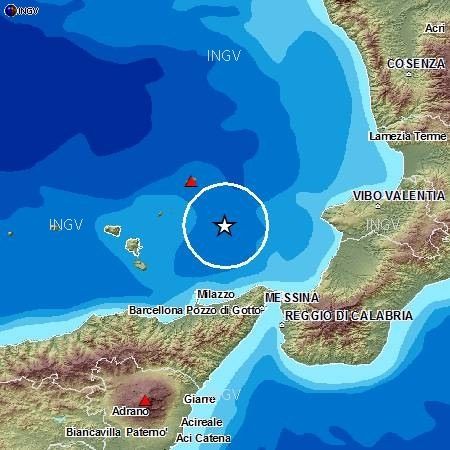 Scossa di terremoto al largo delle coste calabresi