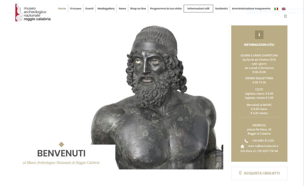 Un nuovo volto per il sito del Museo di Reggio