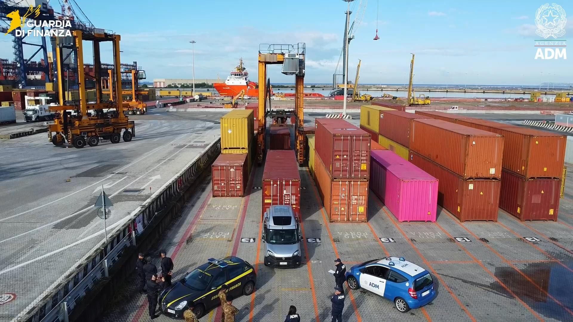 Porto di Gioia Tauro, sequestrate 120 tonnellate di materiale esplodente – VIDEO