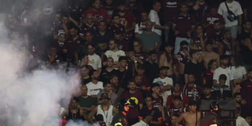 Salernitana Samp sospesa