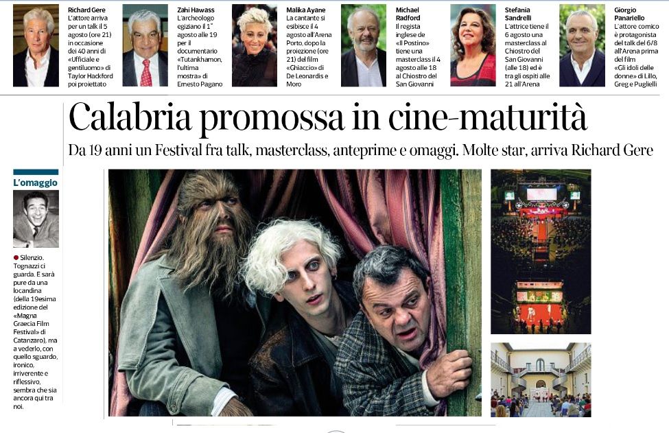 Il CorSera promuove “in cine-maturità” il Magna Graecia film festival