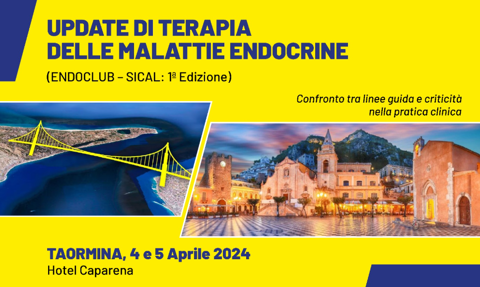 L’asse “Calabria-Sicilia” sull’Endocrinologia. A Taormina l’evento “Update di Terapia delle Malattie Endocrine”