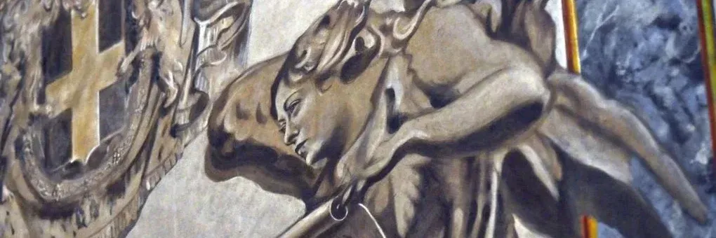 Rimosso il volto di Giorgia Meloni dal dipinto restaurato