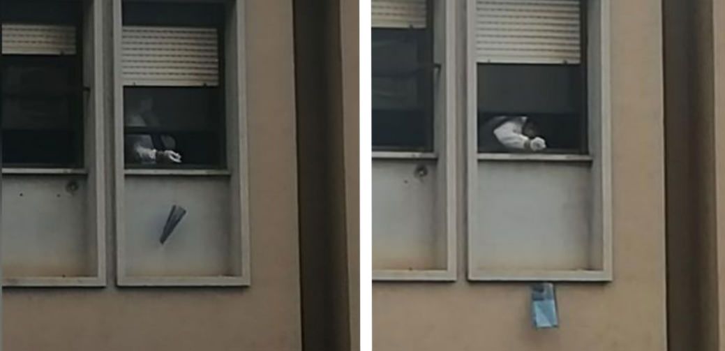 Fobia da contagio? All'ospedale di Rossano si "calano" i documenti dalle finestre