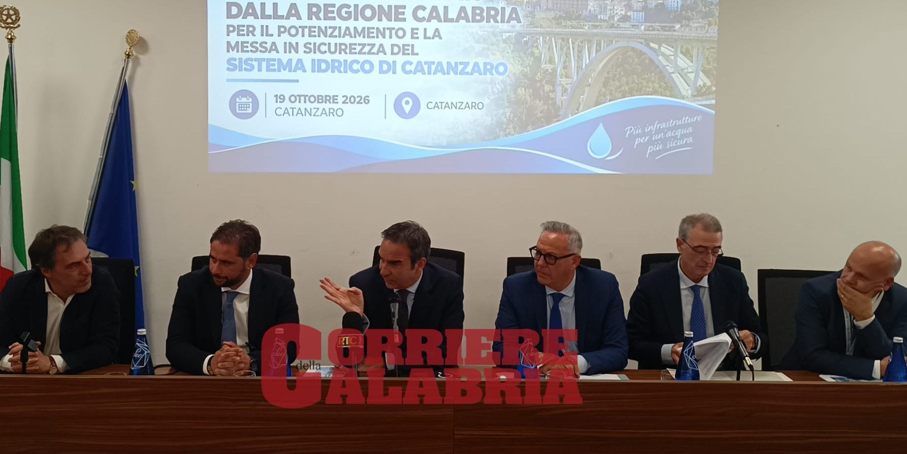 Piano da 35 milioni contro l’emergenza acqua a Catanzaro. La soddisfazione “bipartisan”: «Giornata storica per il capoluogo»