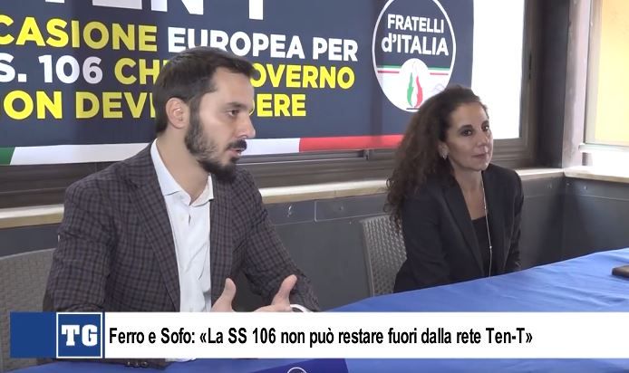 Statale 106 esclusa da rete Ten-T, Sofo e Ferro: «Schiaffo del Governo alla Calabria»