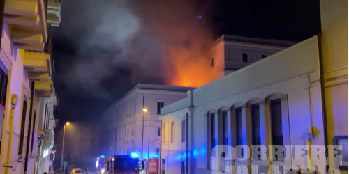 incendio corte d'appello reggio