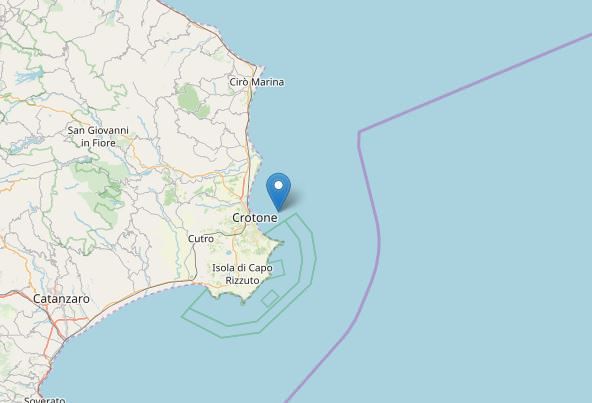 Sciame sismico al largo del Crotonese