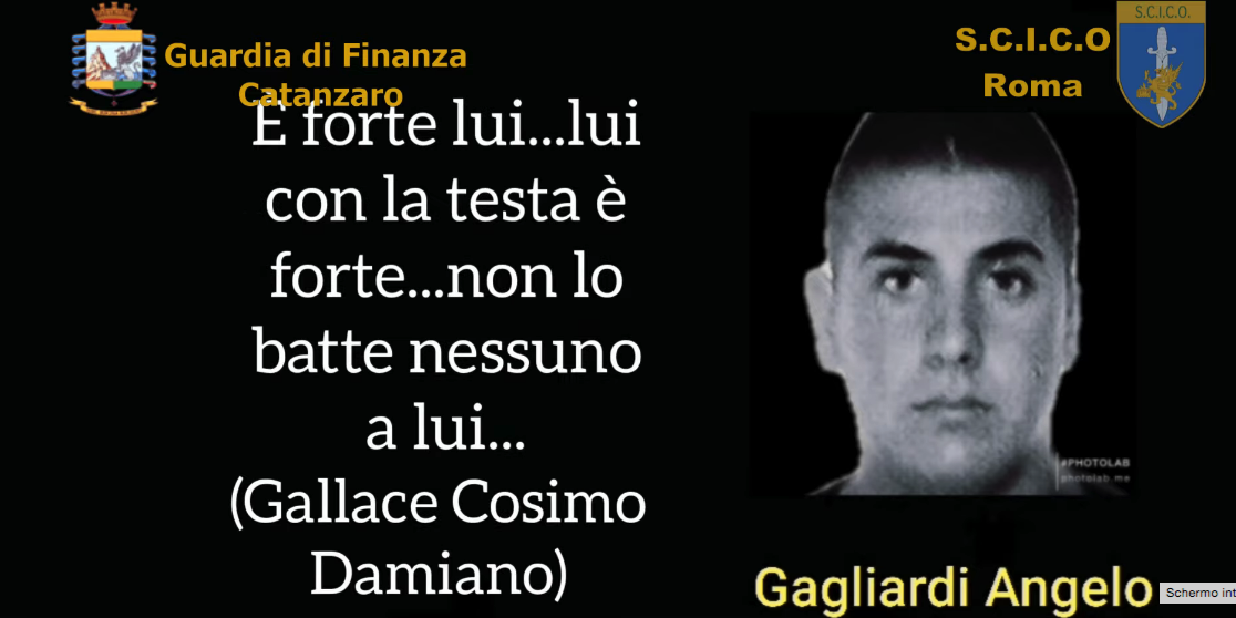 «È forte di testa, non lo batte nessuno». Le confessioni di Gagliardi alla fidanzata e l’adorazione per il boss Gallace