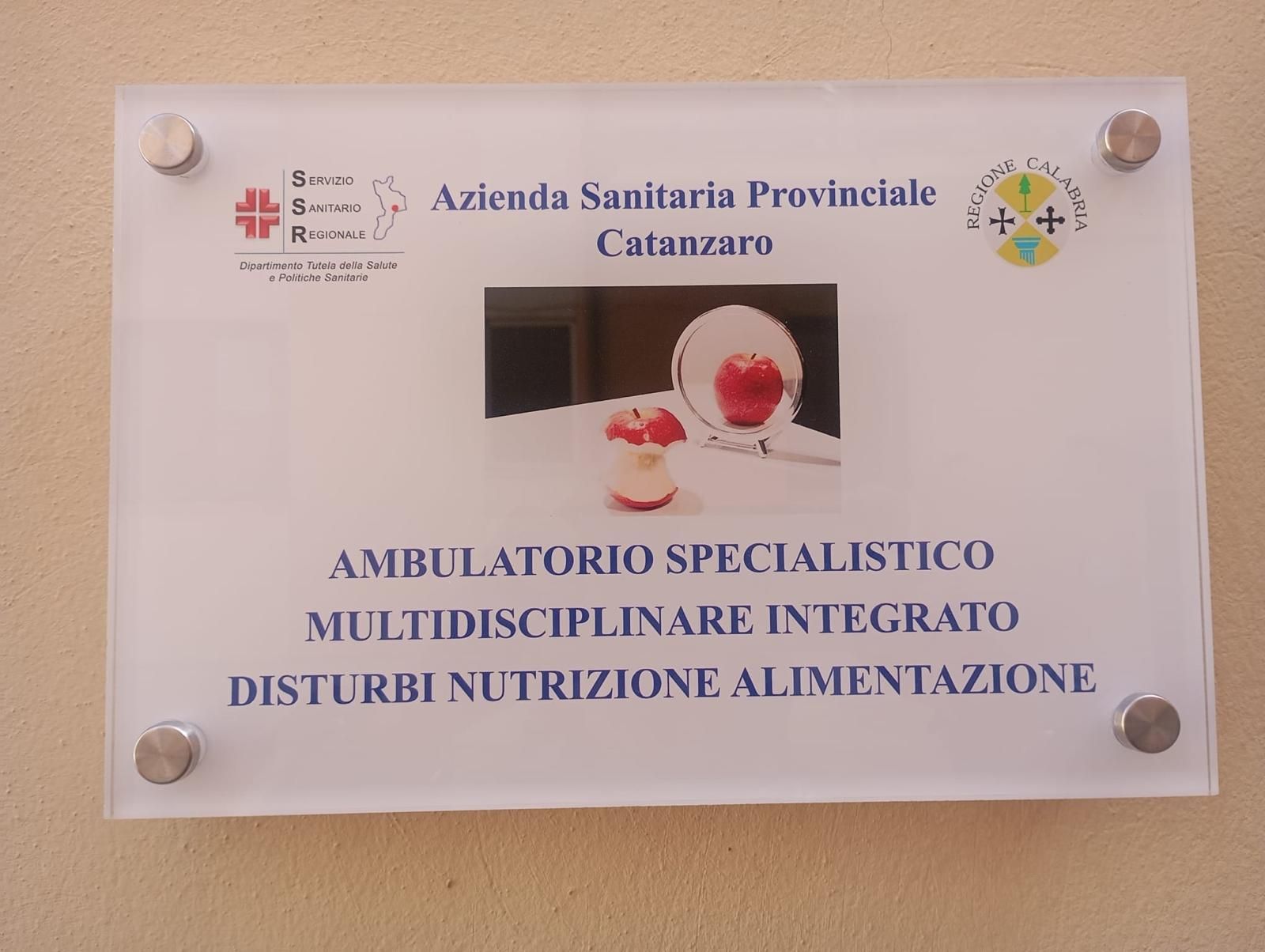 Sanità a Catanzaro, riprende l’attività a pieno regime dell’ambulatorio per i Disturbi della Nutrizione e dell’Alimentazione