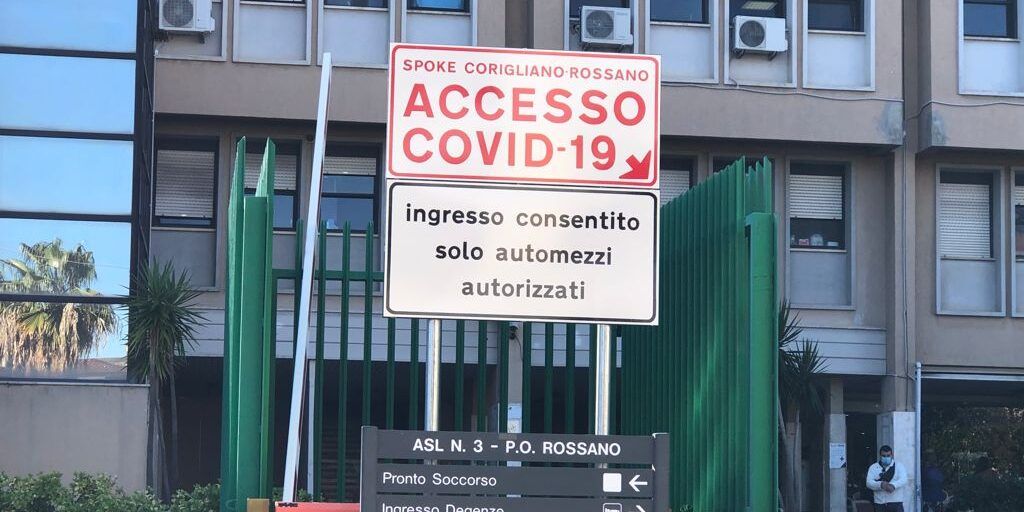 Corigliano Rossano, reparto Covid (già) in sofferenza