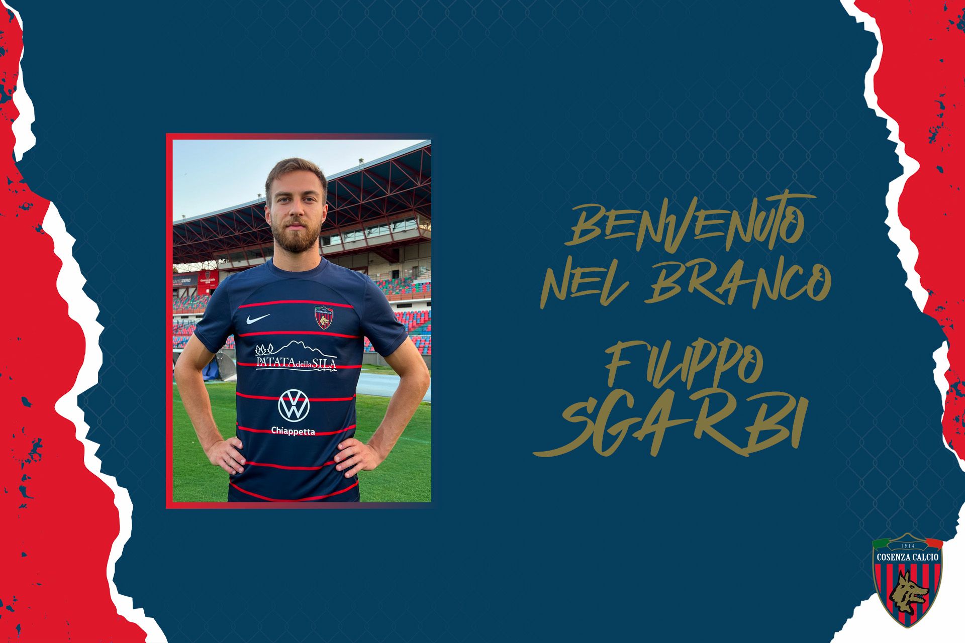 Cosenza, ufficiale l’arrivo di Filippo Sgarbi