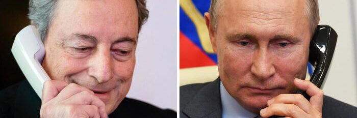 Draghi a Putin: «La chiamo per parlare di pace»