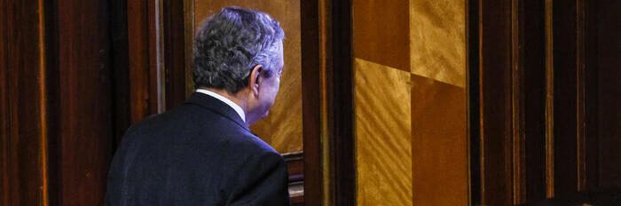 Draghi chiede la fiducia sulla risoluzione Casini