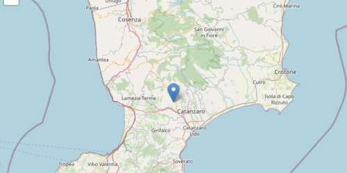 Terremoto in provincia di Catanzaro, scossa di magnitudo 2.6