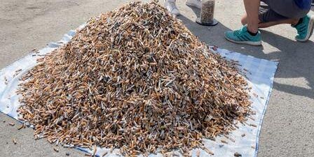 In Calabria raccolti 34 chili di mozziconi di sigarette. L’impresa dei volontari di “Plastic Free”