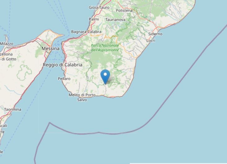 Terremoto nel Reggino, epicentro Bova