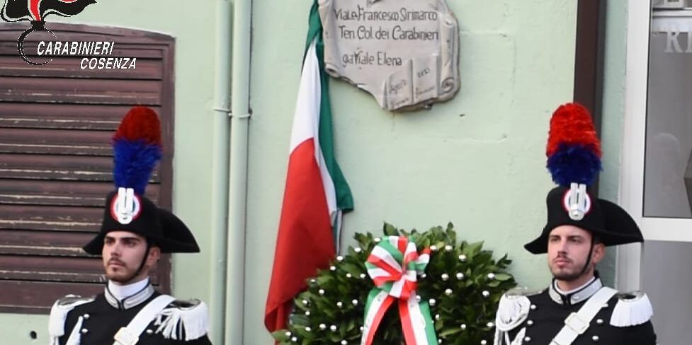 Sant’Agata d’Esaro, viale intitolato al tenente colonnello Sirimarco – FOTO