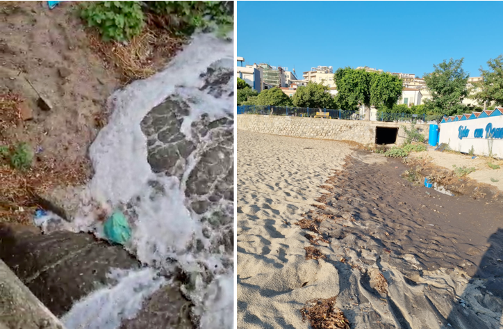 «Ancora liquami in mare a Soverato dopo la pioggia» – FOTO E VIDEO