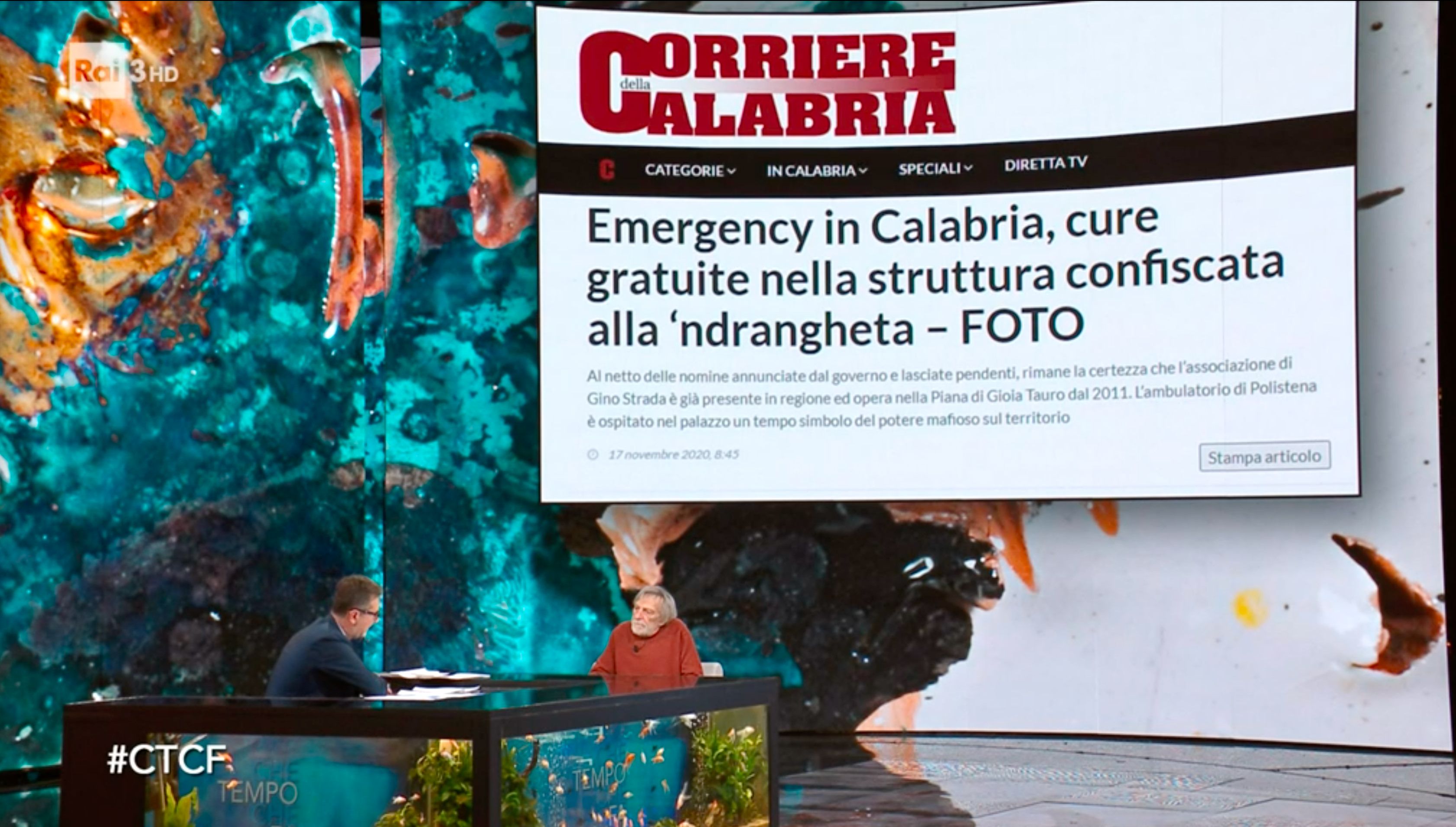 Calabria, Gino Strada: «Si era ipotizzato ruolo da subcommissario»