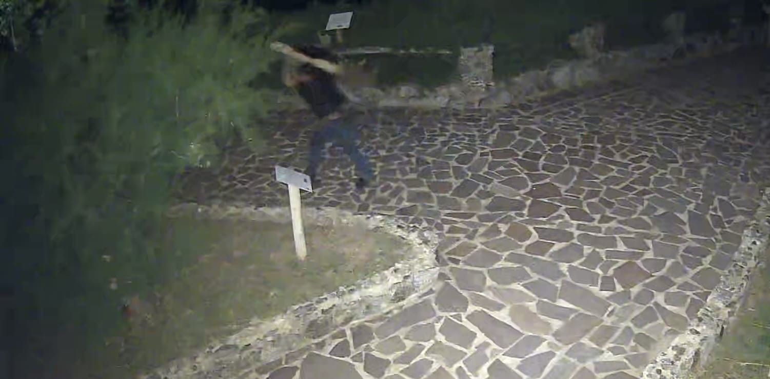 Vandalizzato il “Giardino degli Dei” a Capo Vaticano, autori ripresi dalle telecamere – FOTO