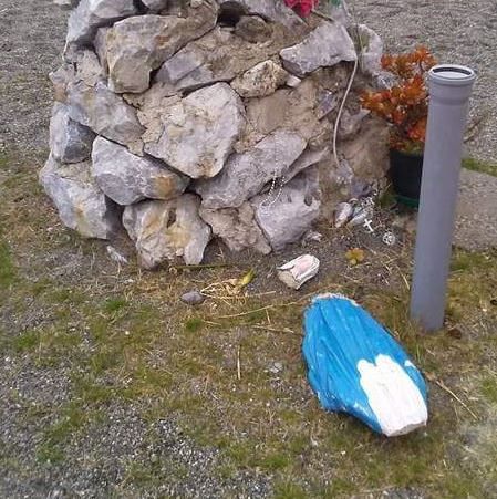 Distrutta la statua della Madonna a Gizzeria