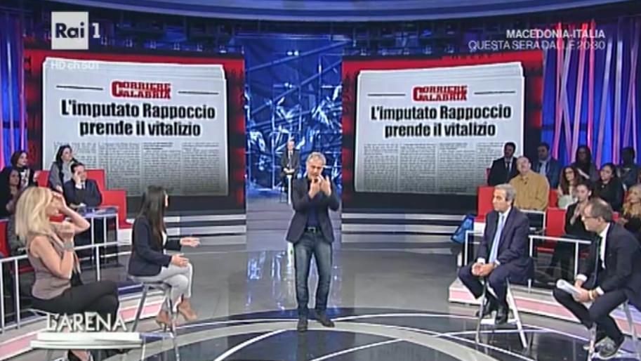 Vitalizi, Rappoccio finisce nell'Arena