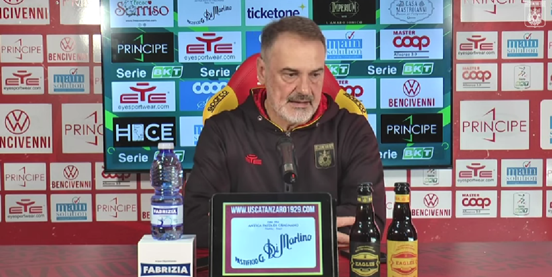 Catanzaro, Vivarini: «A Brescia è uno scontro diretto, dobbiamo abituarci a queste gare»