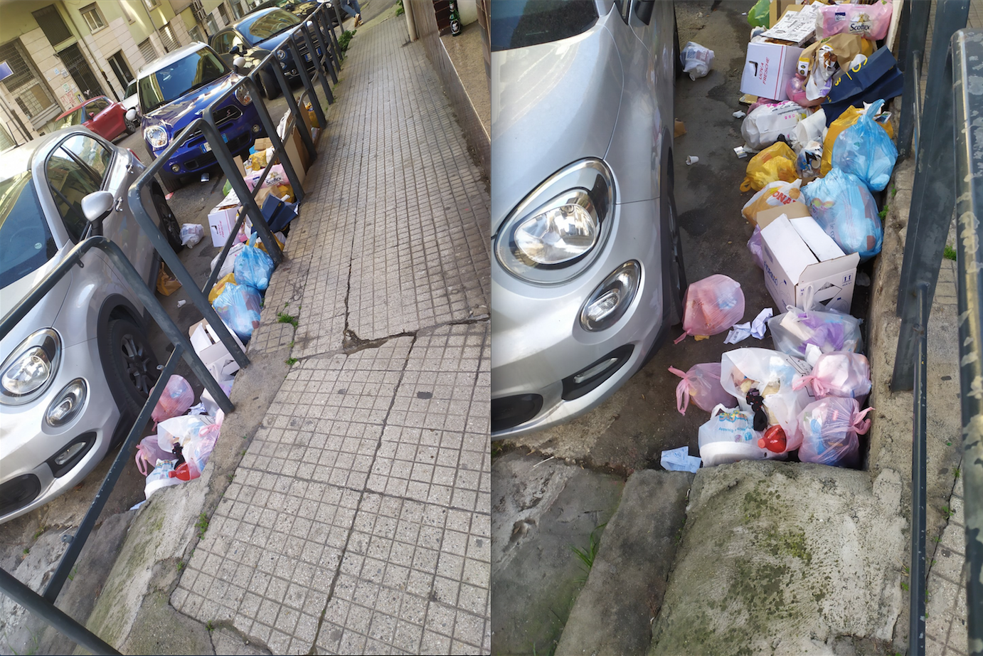 Cosenza, se la discarica in pieno centro leva spazio ai (già pochi) parcheggi