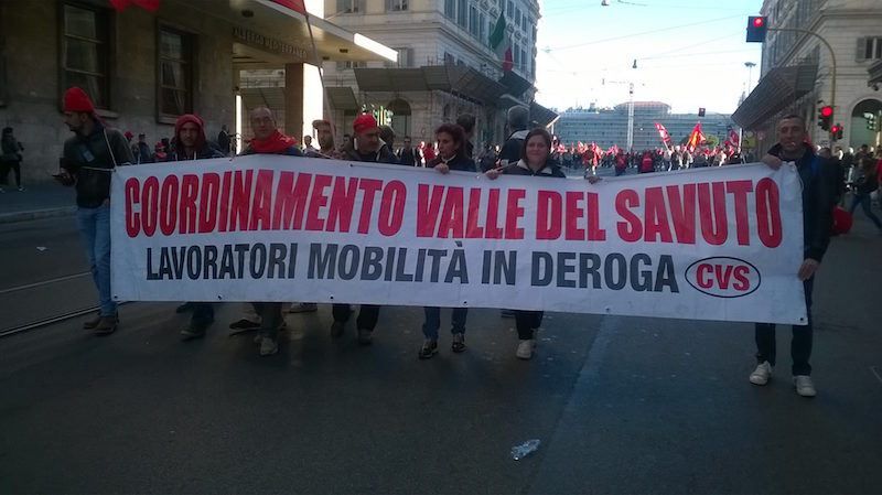 Ex percettori mobilità in deroga, protesta a Cosenza