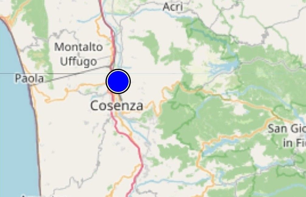 Scossa di terromoto, trema la Calabria