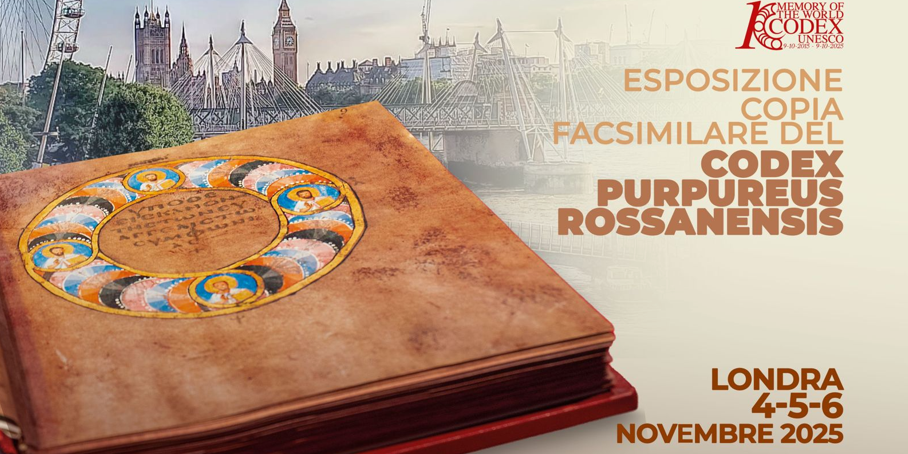 Il Codex Purpureus Rossanensis al Wtm di Londra per celebrare i dieci anni dall’iscrizione Unesco