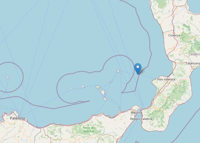 Sisma al largo del Vibonese, percepito sul Tirreno