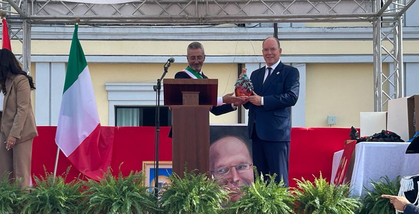 Il principe Alberto di Monaco a Taurianova. «Vicinanza tra i due territori» – VIDEO E FOTO