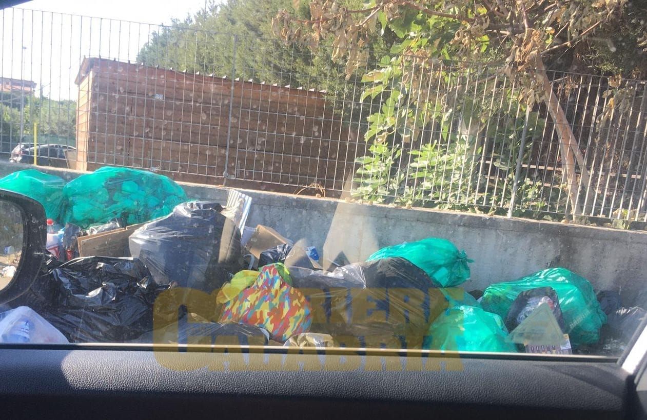 Siderno e l’incubo dei rifiuti per strada. L’amarezza di una turista: «L’anno prossimo tornerò ancora in Calabria» – FOTO