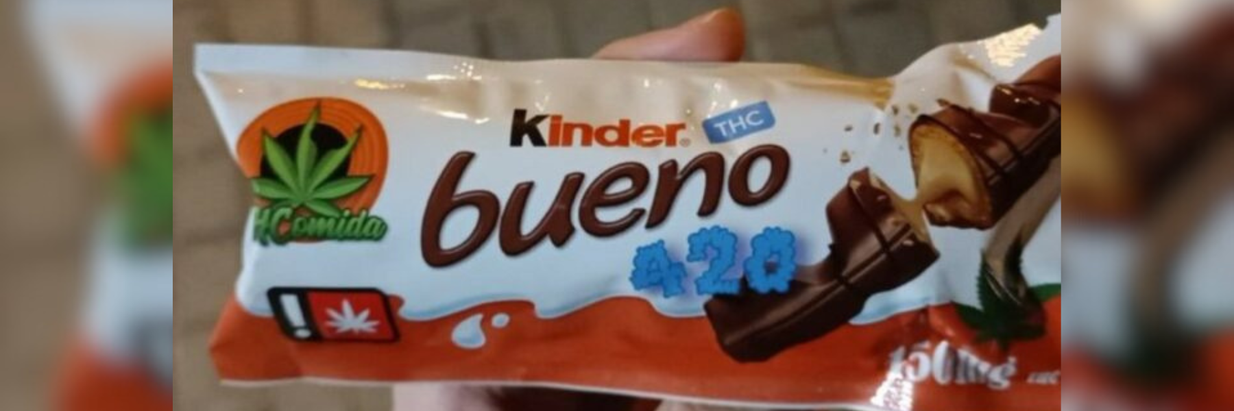 Il Kinder Bueno “abusivo” alla marijuana