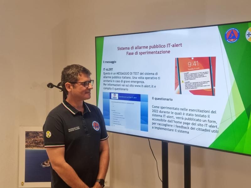 Domani al via il test “It-alert”, Costarella: «Strumento importante ai fini della prevenzione»