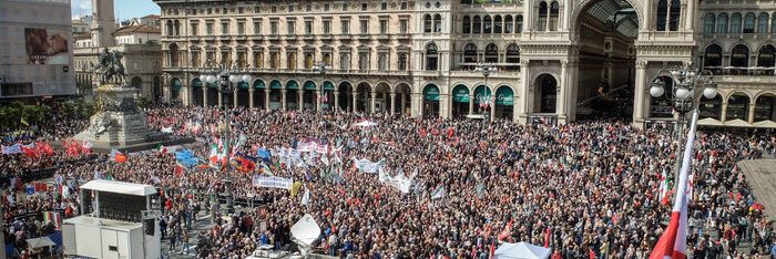 25 aprile, oltre 100 mila persone a Milano