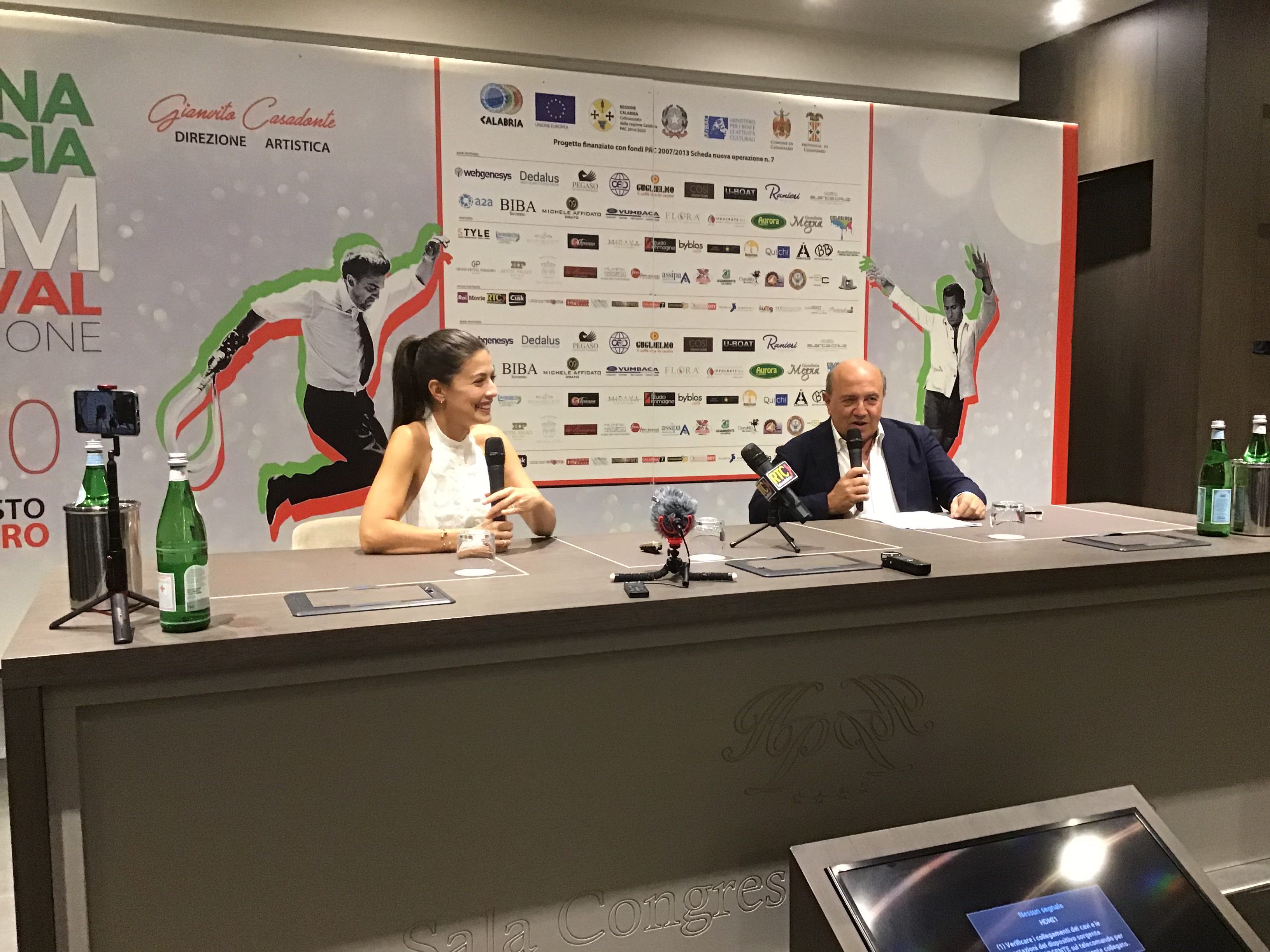 Alessandra Mastronardi intervistata da Fabrizio Corallo al Magna Graecia Film Festival