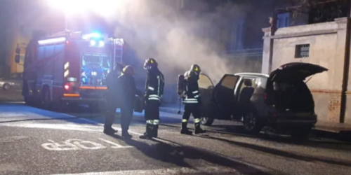 siderno fiamme auto consigliere comunale