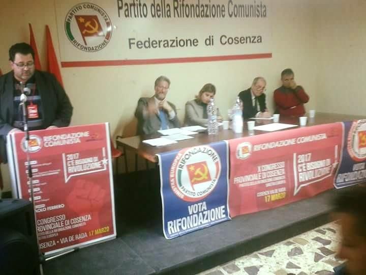 Rifondazione comunista, Saccomanno segretario provinciale