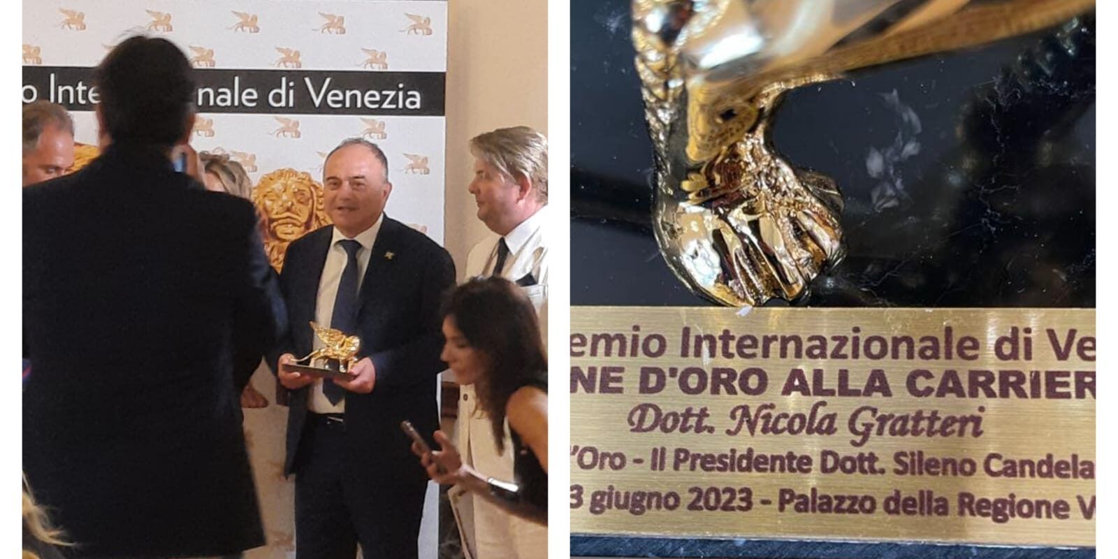 Leone d’oro alla carriera per il procuratore Nicola Gratteri – FOTO