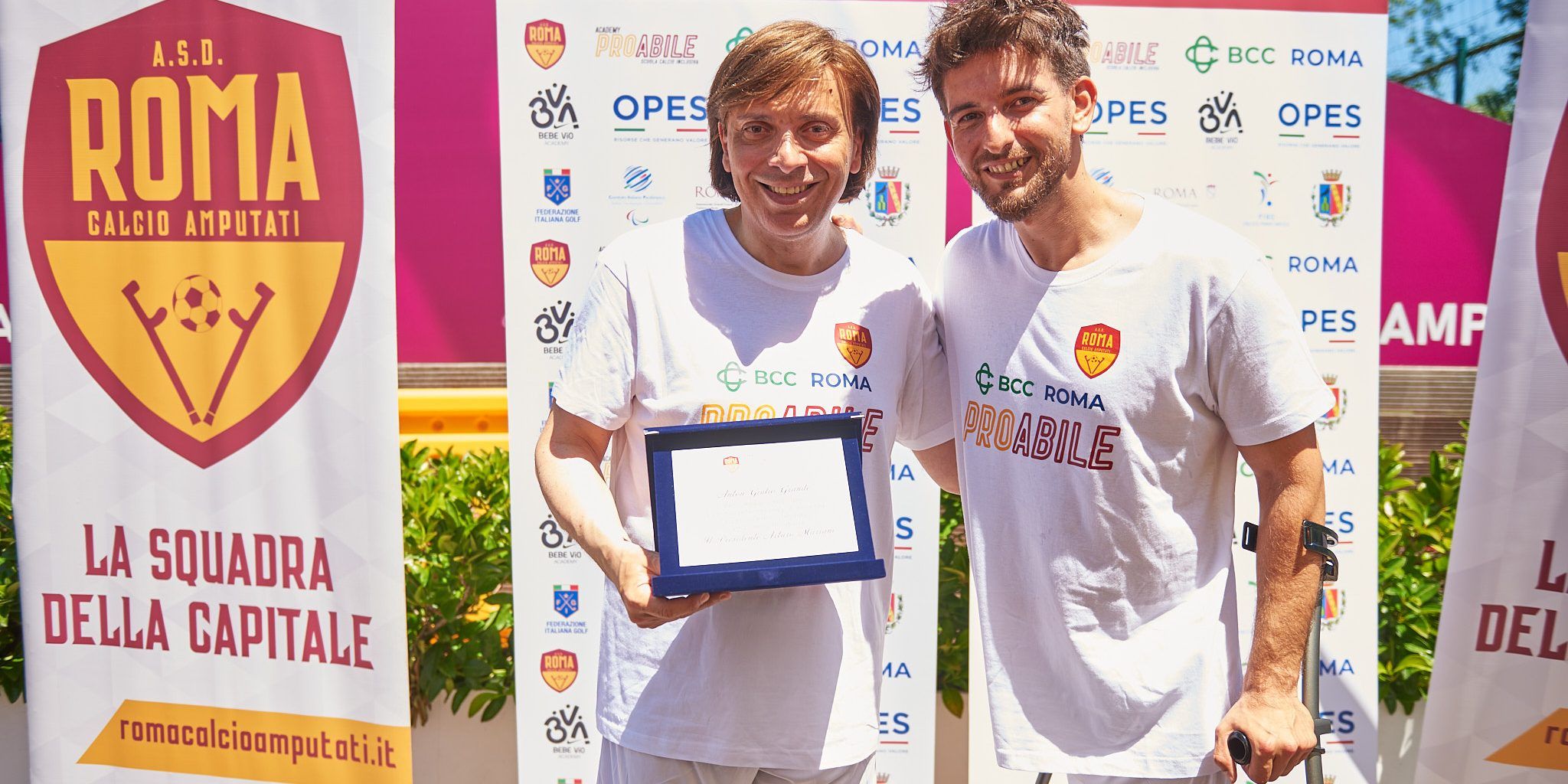 Anton Giulio Grande in campo a Roma per la Proabilità: «Abbattere le barriere nella società»