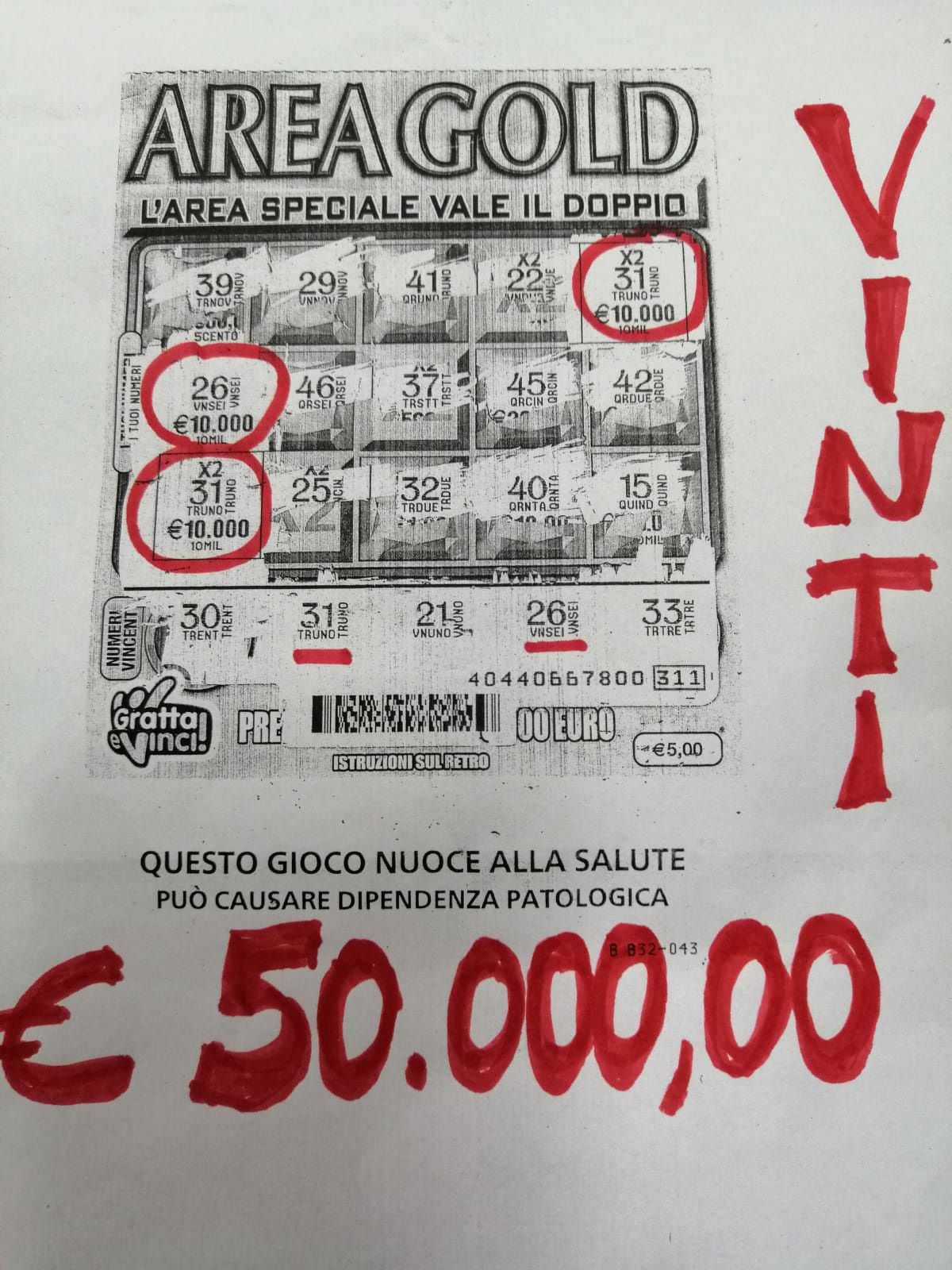 Gratta e vinci, a Reggio vince 50mila euro