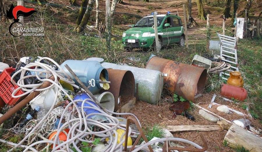 Discarica abusiva nel Parco d’Aspromonte, denunciato 61enne