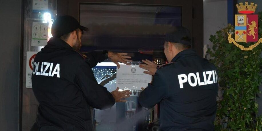Vibo, la polizia chiude per 7 giorni un locale del centro frequentato abitualmente da pregiudicati