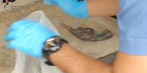 pistola carabinieri trovata reggio