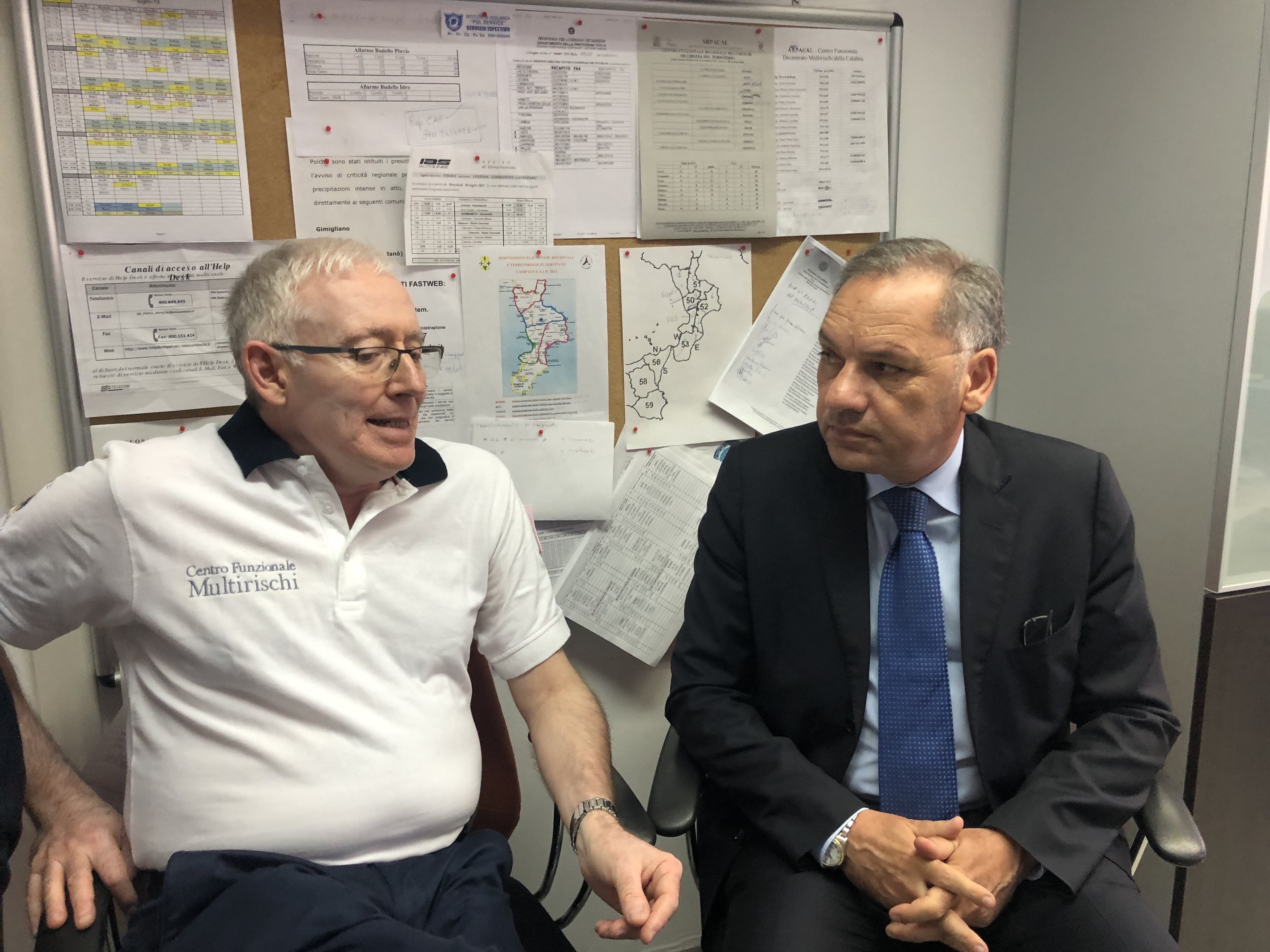 Arpacal, il dg Pappaterra incontra i tecnici del Centro Multirischi