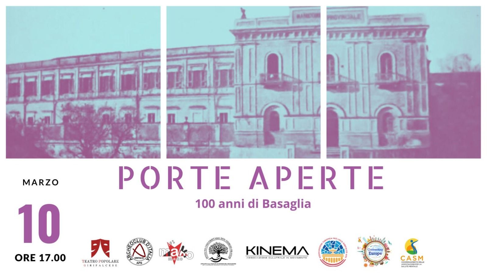 Centenario Basaglia, “Porte aperte” nel complesso monumentale di Girifalco