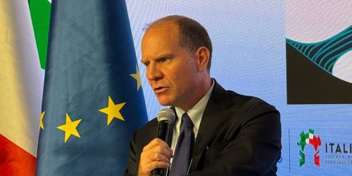 Massimiliano Giansanti all'incontro Market trends and opportunities for Italian wine in Asia all'Expo mondiale di Osaka 2025